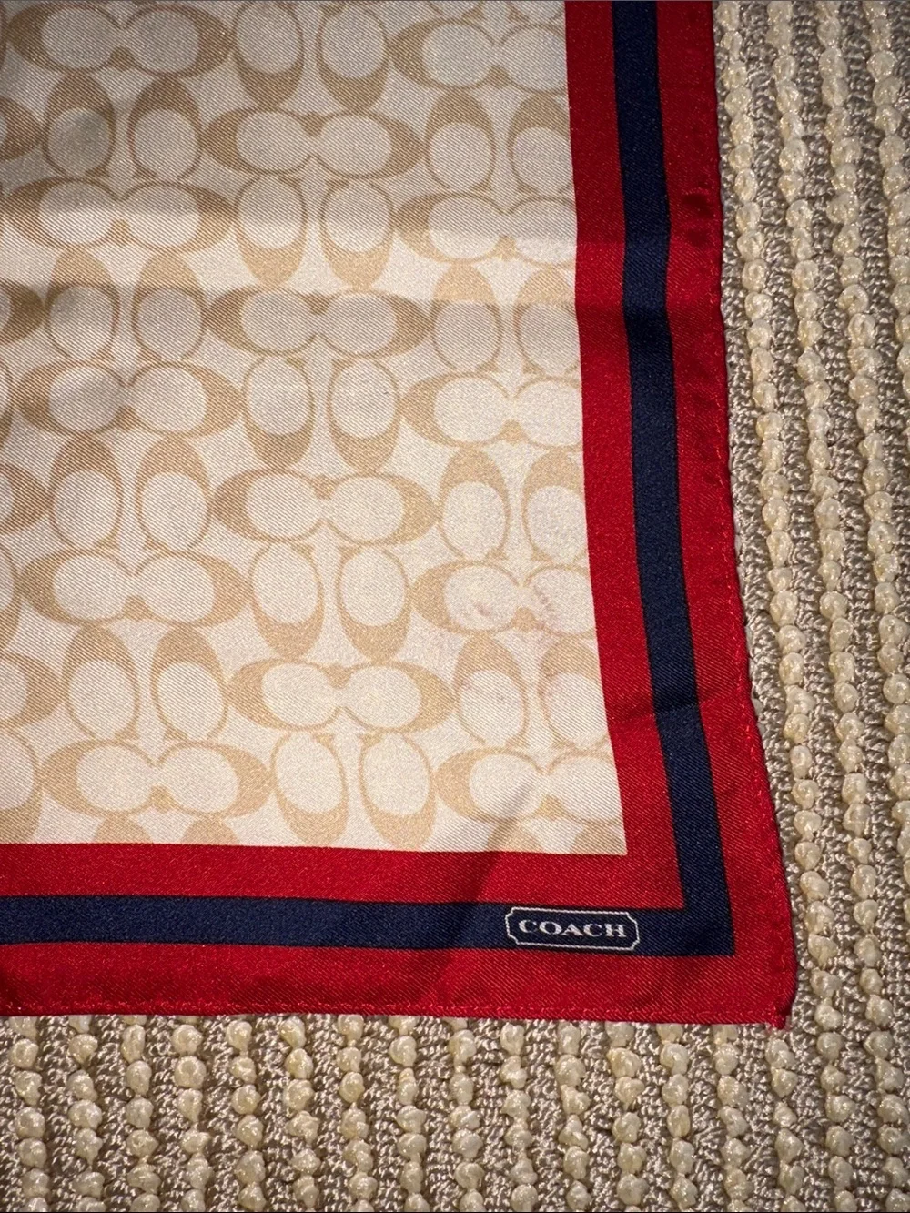 Vintage Coach Silk Scarf